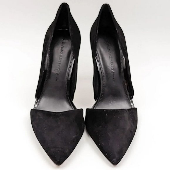 Banana Republic Adelia D'Orsay Pump Heels, Office Dressy Pointed Suede Stilettos - Picture 6 of 8